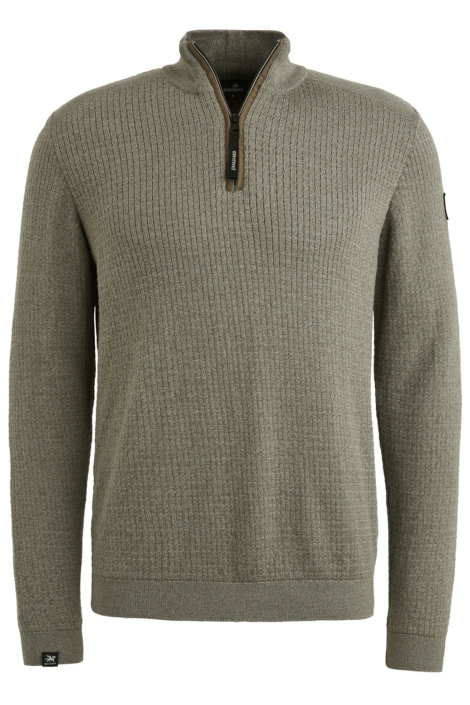 Vanguard half zip collar cotton mouline